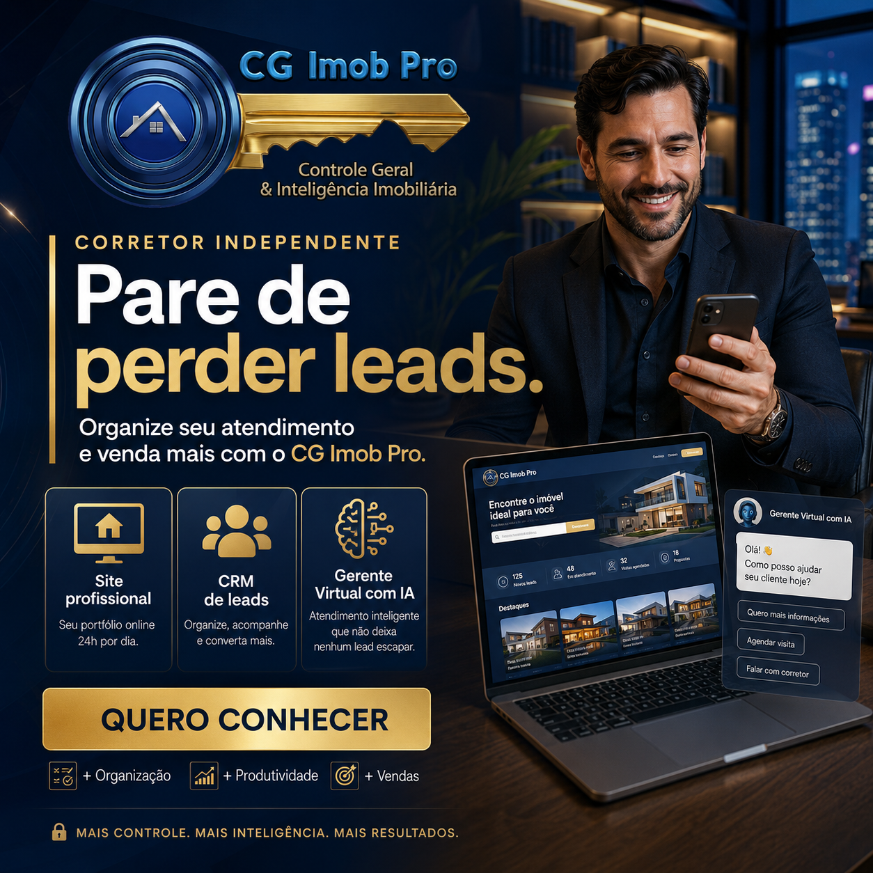 Crie páginas específicas para cada objetivo